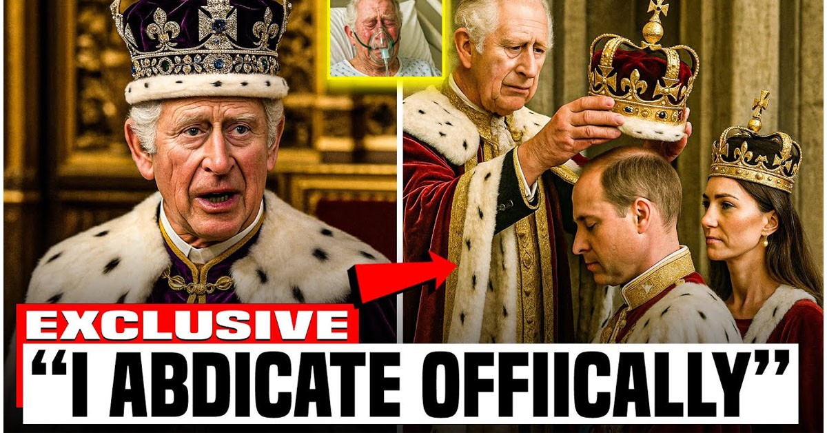“My Life Is Over”: King Charles FINALLY RETIRED, Names William & Catherine As Heirs
