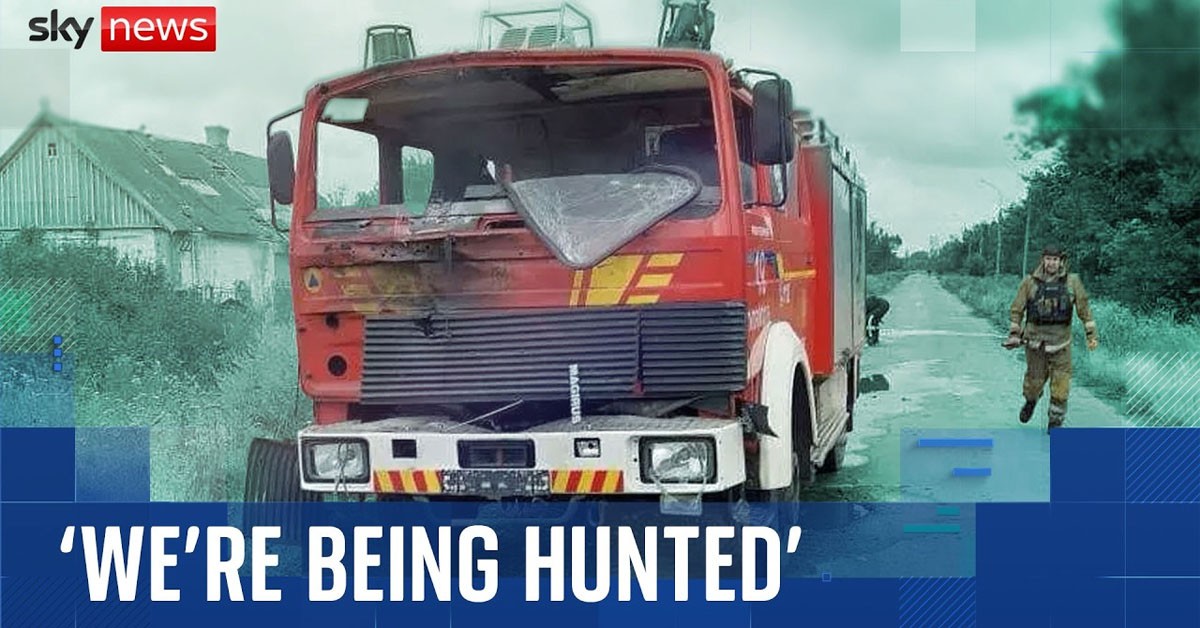 Videos Show Russian Drones Targeting Ukrainian Emergency Vehicles