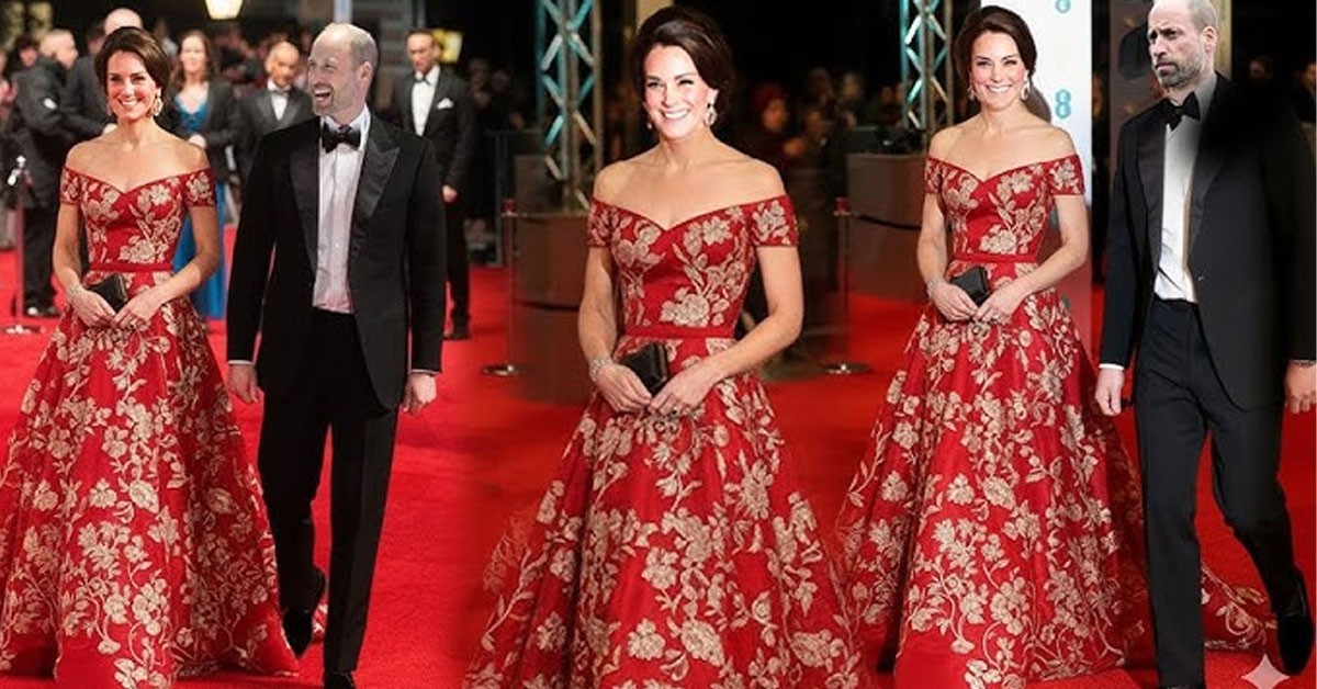 Princess Catherine Steals the Night at the BAFTAs in a Stunning Off-the-Shoulder Gown